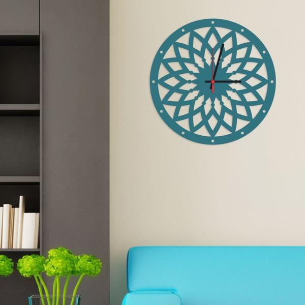 Relógio de Parede Decorativo Premium Mandala Vazado Ágata - Prego e Martelo