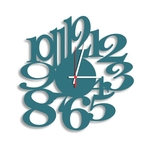 Relógio de Parede Decorativo Premium Números Vazados Ágata Médio