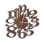 Relógio de Parede Decorativo Premium Números Vazados Corten Médio