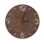 Relógio de Parede Decorativo Premium Números Vazados Corten Médio