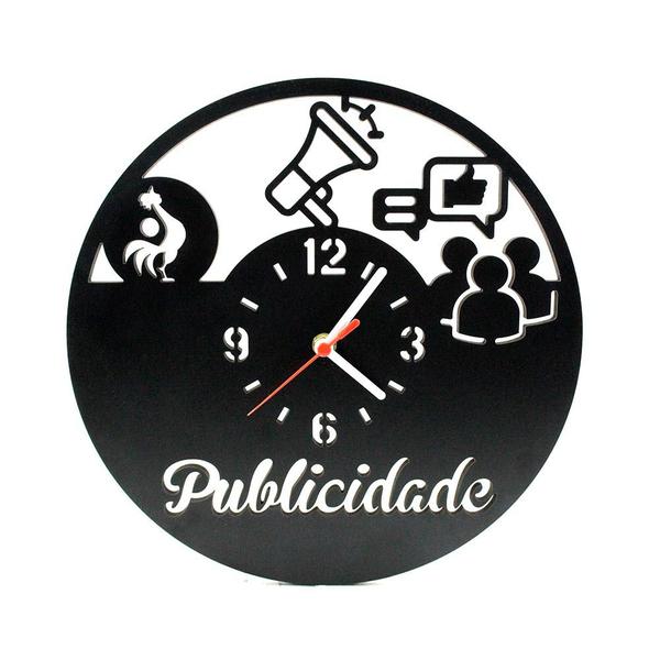 Relógio de Parede Decorativo - Publicidade - Wvm