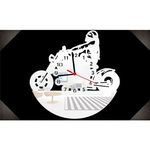 Relógio de Parede Decorativo Quadro Espelhado Motoqueiro 50 Cm