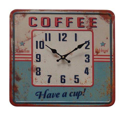 Relógio de Parede Decorativo "coffee - Have a Cup" - 40 Cm
