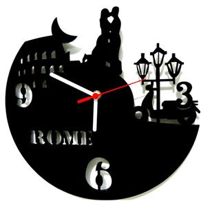 Relógio de Parede Decorativo Roma - Preto