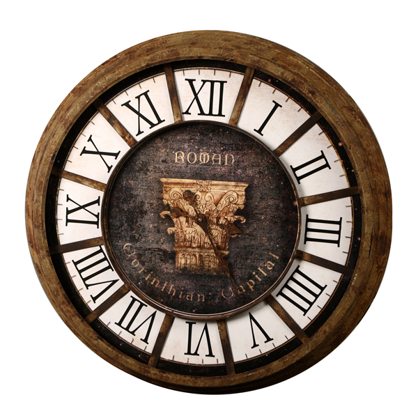 Relógio de Parede Decorativo Romano de Metal - Maria Pia Casa