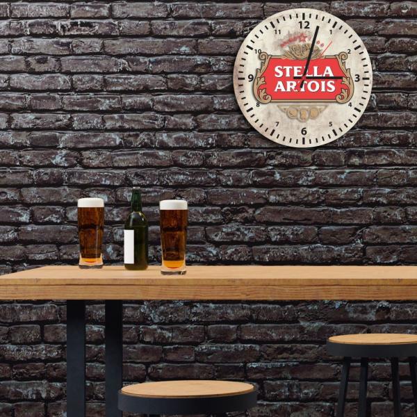 Relógio de Parede Decorativo Stella Artois - Prego e Martelo