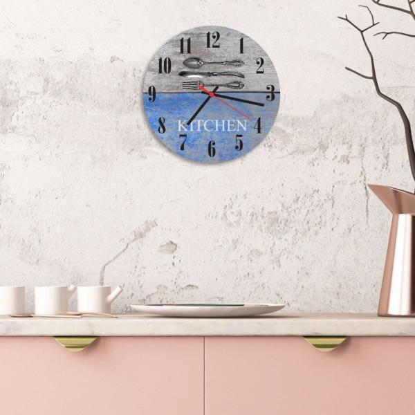 Relógio de Parede Decorativo Talheres Kitchen - Prego e Martelo
