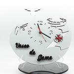 Relógio de Parede Decorativo - Vasco 3D Branco