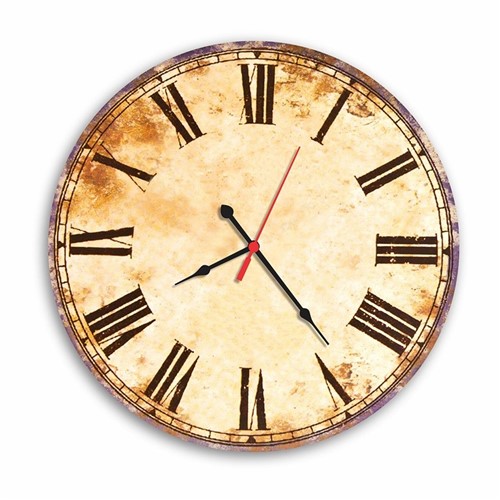 Relógio de Parede Decorativo Vintage Números Romanos 35cm Médio