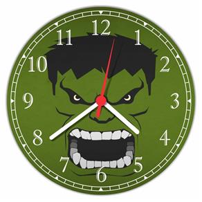 Relógio de Parede Desenho Hulk Avengers Decorar