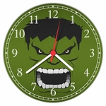 Relógio De Parede Desenho Hulk Avengers Decorar