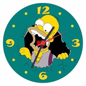 Relógio de Parede Desenho Simpsons Homer Decorar