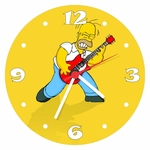 Relógio De Parede Desenho Simpsons Homer Guitarra