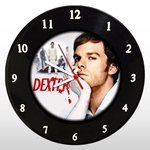 Relógio de Parede - Dexter - em Disco de Vinil - Mr. Rock - Seriado