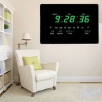 Relógio De Parede Digital Grande Led Calendário De Tempo Indoor Temperatura Relógio De Mesa