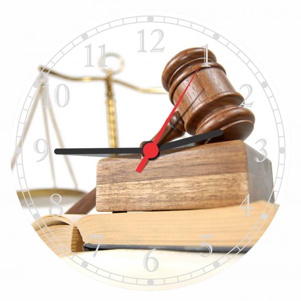 Relógio de Parede Direito Advocacias Escritórios Advogados Balança - Vital Quadros
