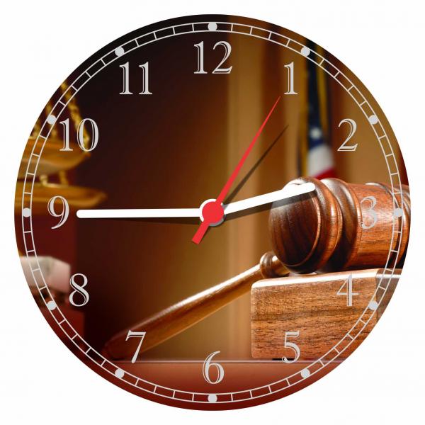 Relógio de Parede Direito Advocacias Escritórios Advogados Decorar - Vital Quadros