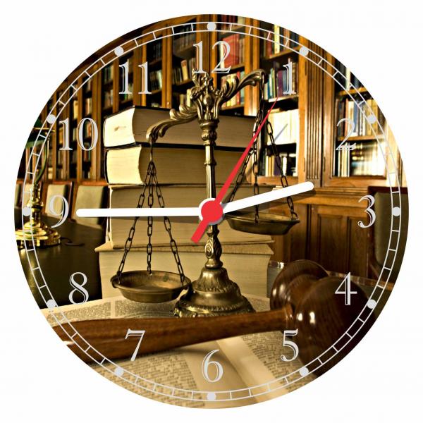 Relógio de Parede Direito Advocacias Escritórios Advogados - Vital Quadros