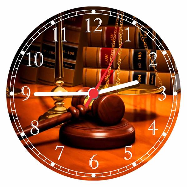 Relógio de Parede Direito Advocacias Escritórios Advogados - Vital Quadros
