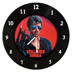 Relógio De Parede Disco De Vinil - Stallone Cobra - Mr. Rock