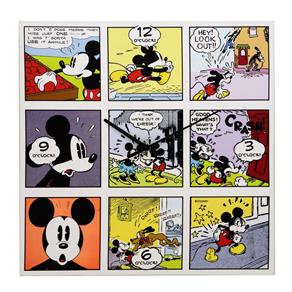 Relógio de Parede Disney Comics Mickey 50x50cm - Branco