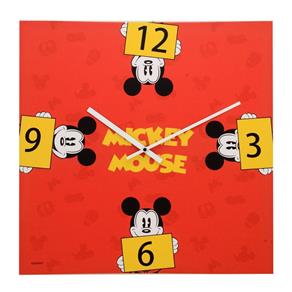 Relógio de Parede Disney Mickey Faces 50x50cm - Vermelho