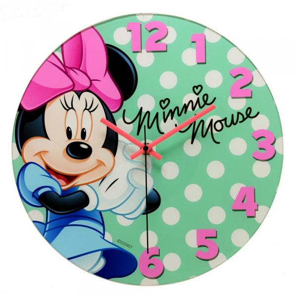 Relógio de Parede Disney Minnie Poá Tiffany 30cm
