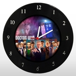 Relógio de Parede - Doctor Who - em Disco de Vinil - Mr. Rock - Seriado