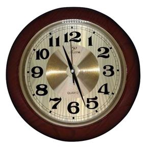 Relógio de Parede Dourado 33cm com Números Grandes Finíssimo
