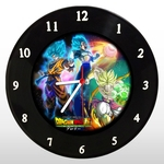 Relógio de Parede - Dragon Ball - em Disco de Vinil - Mr. Rock - Super Broly - Anime