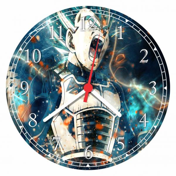 Relógio de Parede Dragon Ball Vegeta Anime Desenho - Vital Quadros