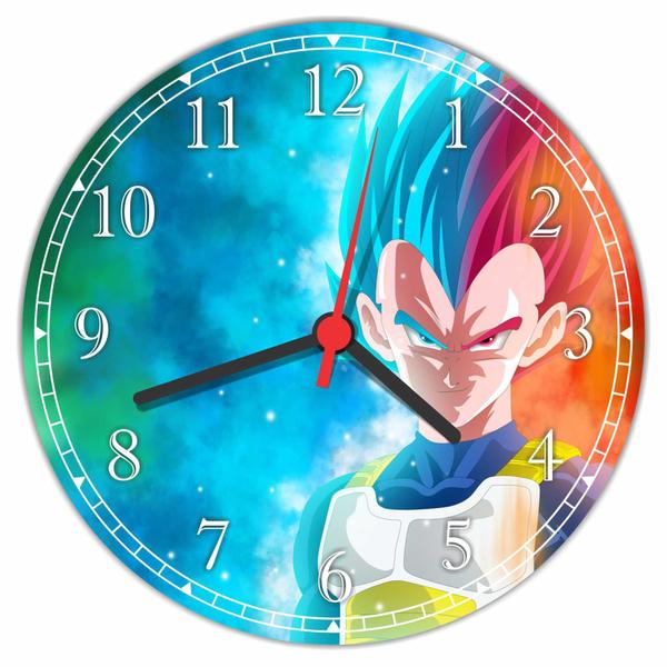 Relógio de Parede Dragon Ball Vegeta Anime Desenho - Vital Quadros