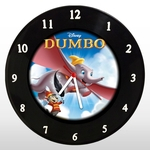 Relógio de Parede - Dumbo - em Disco de Vinil - Mr. Rock - Disney