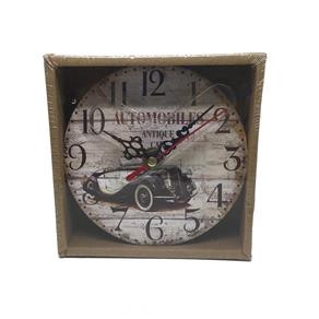 Relógio de Parede e Mesa Rústico Moderno Vintage Retrô 12cm