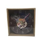 Relógio De Parede E Mesa Rústico Moderno Vintage Retrô 12cm