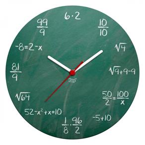 Relógio de Parede Ecológico Geek Blackboard