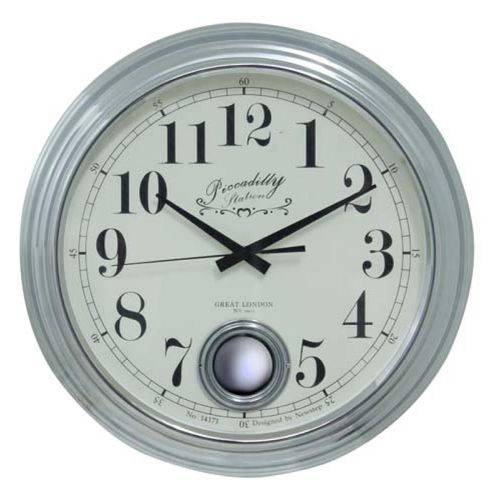 Relógio de Parede Edith Silver Goodsbr 42x42x9cm