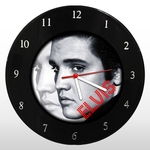 Relógio de Parede - Elvis Presley - em Disco de Vinil - Mr. Rock – Rei do Rock