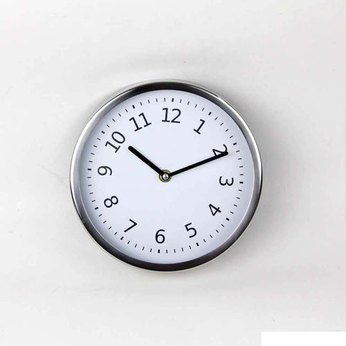 Relógio de Parede em Aço Inoxidável Rt4071-1 Cinza e Branco Coisas e Coisinhas