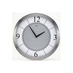 Relógio de Parede em Alumínio Redondo Prime 35,5cm Alumínio e Branco