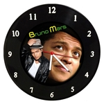 Relógio De Parede Em Disco De Vinil - Bruno Mars - Mr. Rock
