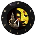 Relógio De Parede Em Disco De Vinil - Buddha - Mr. Rock