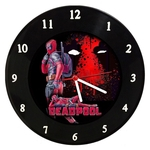 Relógio De Parede Em Disco De Vinil - Deadpool - Mr. Rock