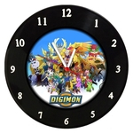 Relógio De Parede Em Disco De Vinil - Digimon - Mr. Rock