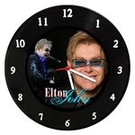 Relógio De Parede Em Disco De Vinil - Elton John - Mr. Rock