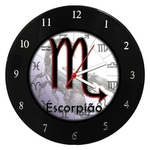 Relógio De Parede Em Disco De Vinil - Escorpião - Mr. Rock