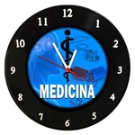 Relógio De Parede Em Disco De Vinil - Medicina - Mr. Rock