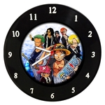 Relógio De Parede Em Disco De Vinil - One Piece Mr. Rock 01