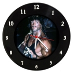 Relógio De Parede Em Disco De Vinil - Rambo - Mr. Rock