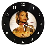 Relógio De Parede Em Disco De Vinil - Rihanna - Mr. Rock